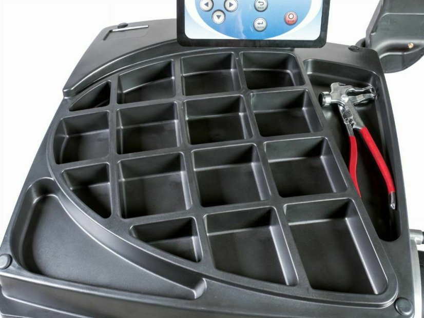 Vyvažovač kol pro osobní automobily s brzdou, LCD monitorem a 3D sonarem VB 470S