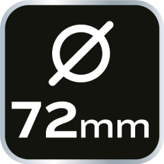 Ciocan de cauciuc 72 mm, 900 g, mâner din lemn 25-064