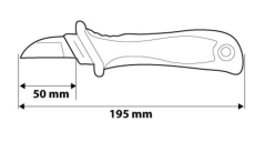 Montážní nůž elektrikářský 195mm 1000V