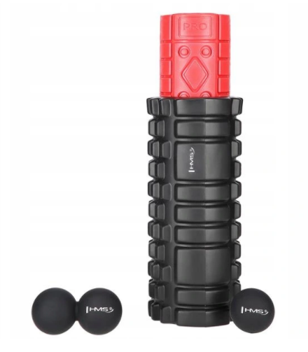 Izomlazító masszázs készlet - Set rolle 4 az 1-ben Black/Red