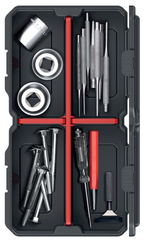 Organizer mit Fächern 28,5x15,8x5,7cm MSX BOX Schwarz/Rot