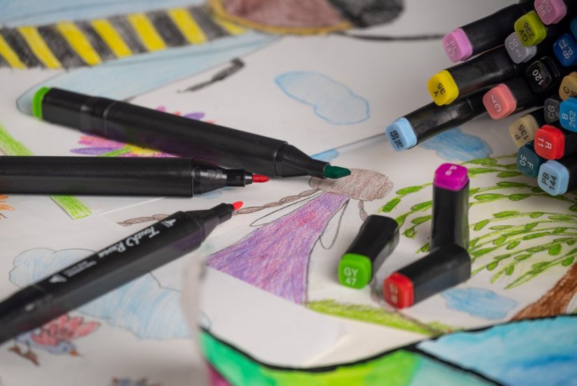 Festő filctollak gyermekeknek 48db