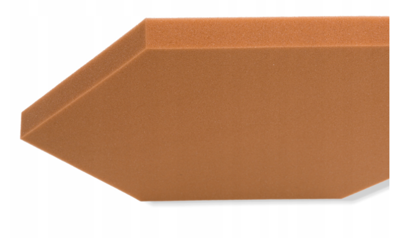 Akustický panel Hexagon 50x50cm, tloušťka 3cm, hnědý