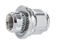 M12x1,25 anya, zárt végű, krómozott