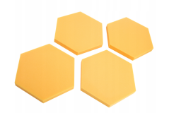 Akustický panel Hexagon 50x50cm, tloušťka 5cm, žlutý