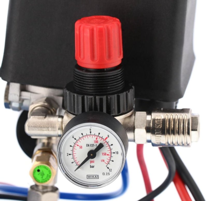 Auto kompresor 12V DC 12-180/15 10 bar 0,75 KM/0,55 kW 144 l/min 15 l bezuljni dvoklipni 36587