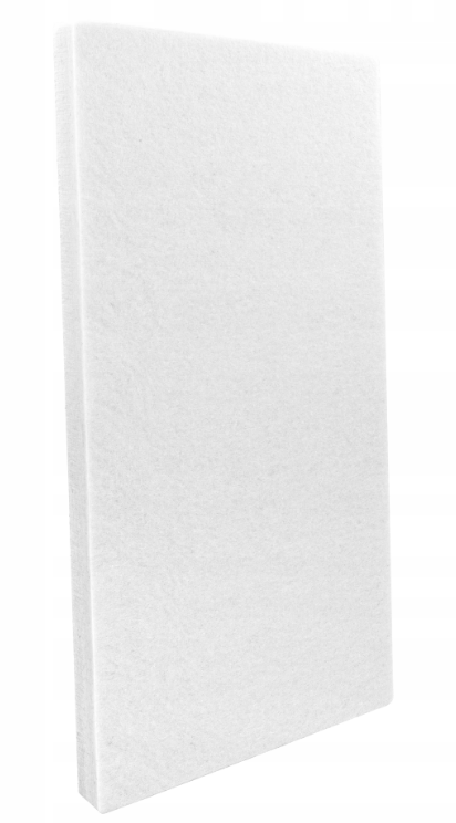 Akustický panel polyester 50x100cm, tloušťka 5cm, bílý