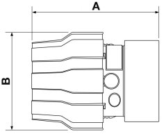 Aluminium-Rohrkupplung, Durchmesser 32 mm, 1 1/4" Innengewinde, 9PPSMF3242