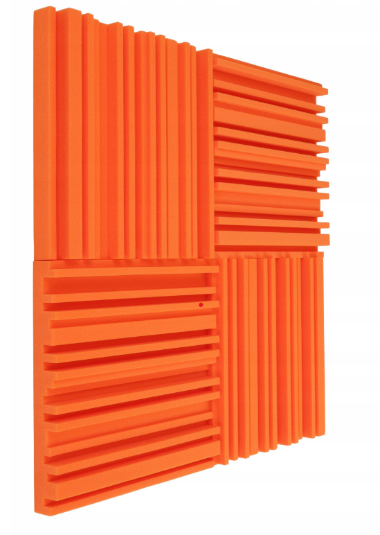 Akustický panel Equalizer 50x50cm, tloušťka 7cm, červený