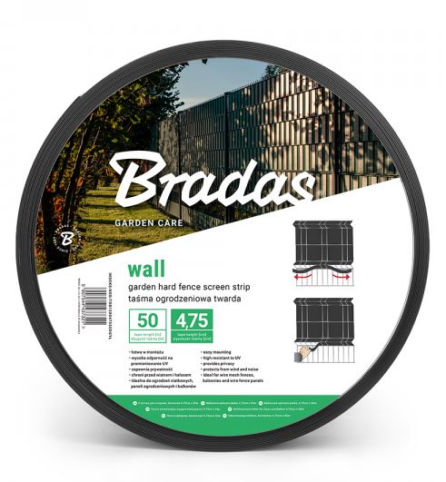 Zaunbeschattungsfolie 4,75cm x 50m Dunkelgrafit 1200g/m2