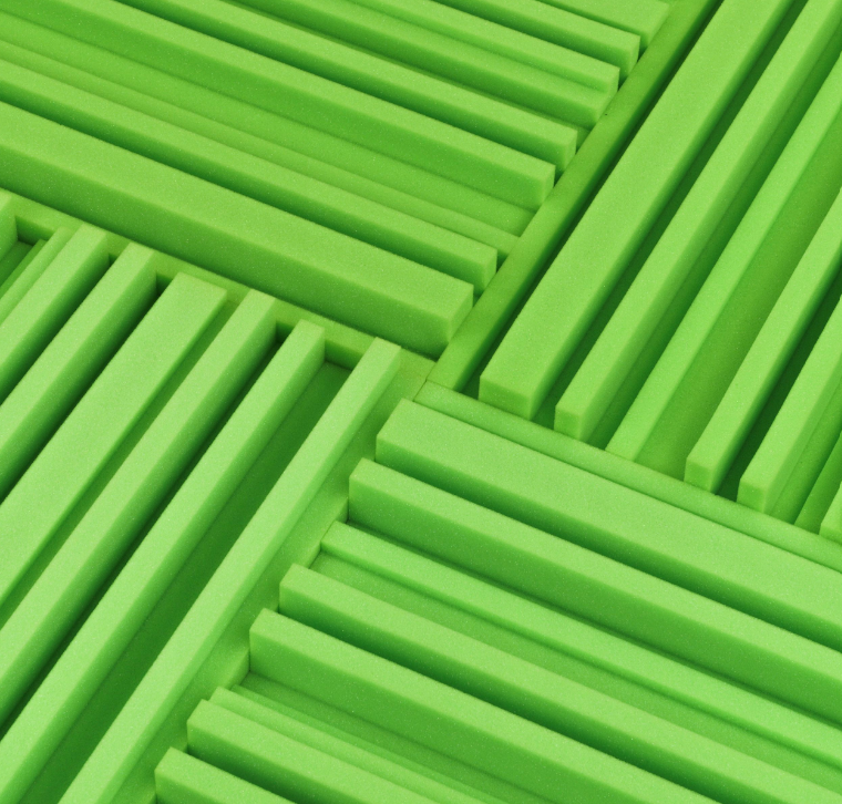 Akustický panel Equalizer 50x50cm, tloušťka 7cm, světle zelený