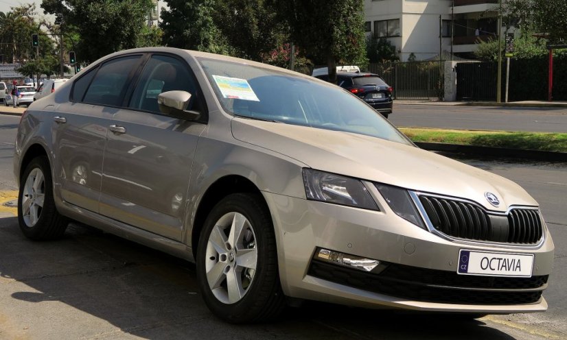 Cotieră Škoda OCTAVIA 3, husă textilă, neagră
