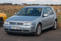 VW Golf 4 könyöktámasz fedél, szürke, öko-bőr