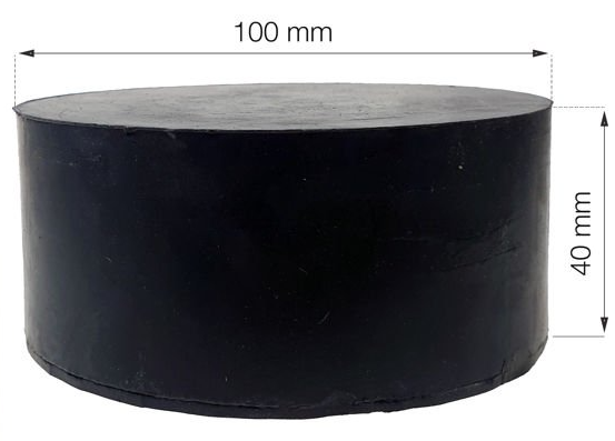 Gumi alátét, emelőhöz 100x40mm