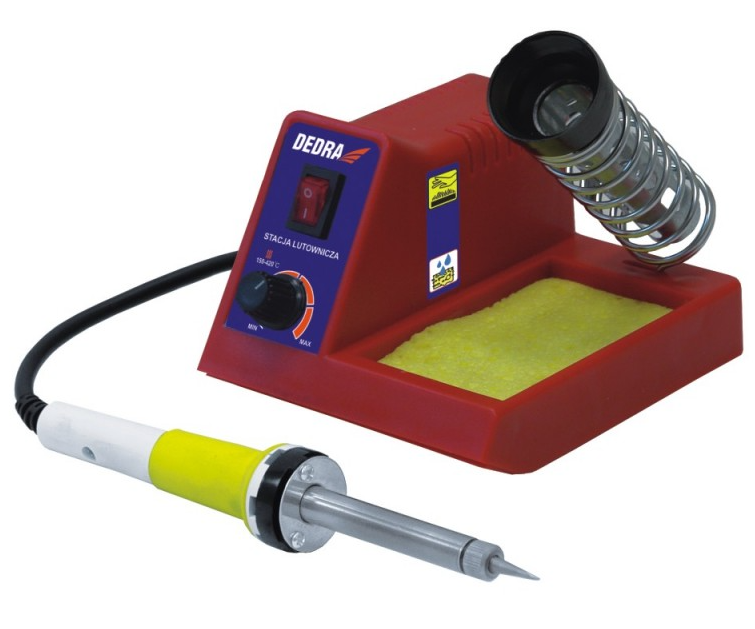 40W DED7540 stationärer Lötkolben mit stufenloser Temperaturregelung bis zu 420°C