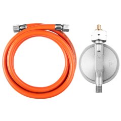 Regulátor tlaku plynu a 1,5 m hadice, pro polský trh, typ G16, pro 15 kw a 30 kW láhve 90-083-5