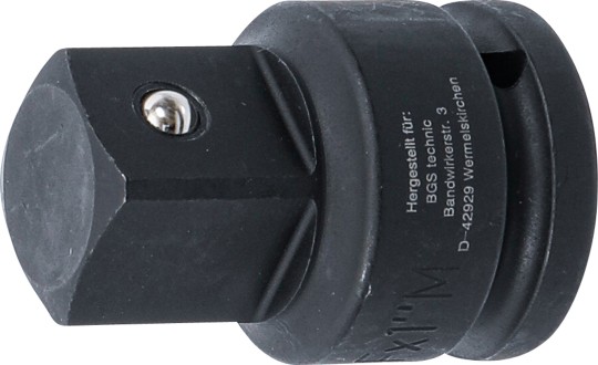 Adapter za udarce | unutarnji kvadrat 20 mm (3/4") - vanjski kvadrat 25 mm (1")