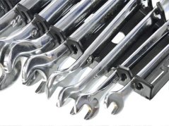 Klíče vidlicové 6-32mm CrV 12ks lesklé v plastovém stojanu G11345