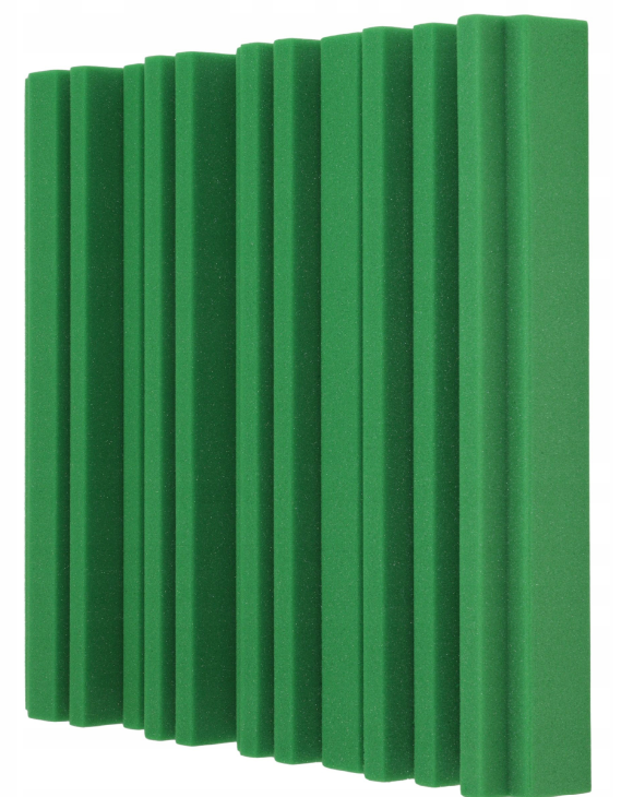 Akustický panel Equalizer 50x50cm, tloušťka 7cm, tmavě zelený