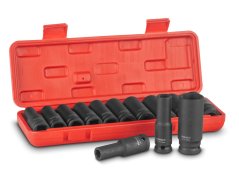 Cheie cu impact profesională 1/2" 1560NM XW-160P + set de capete cu impact 1/2" 78mm 10 bucăți 10-24mm