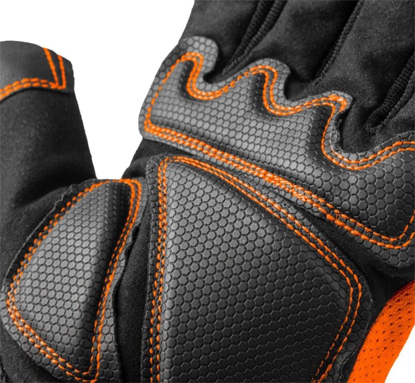 Arbeitshandschuhe mit Magnet, fingerlos, Größe. 10" GD013