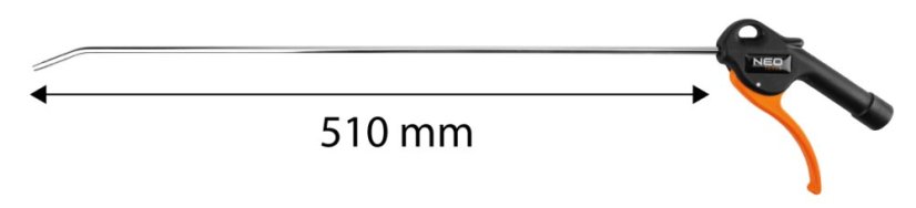 Fúkacia pištoľ 510 mm 14-728