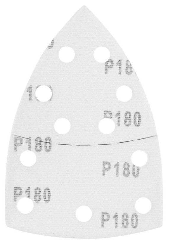 Velcro brusni papir, željezo 102 x 152 mm, P180, 5 kom, s 11 rupa 58T306