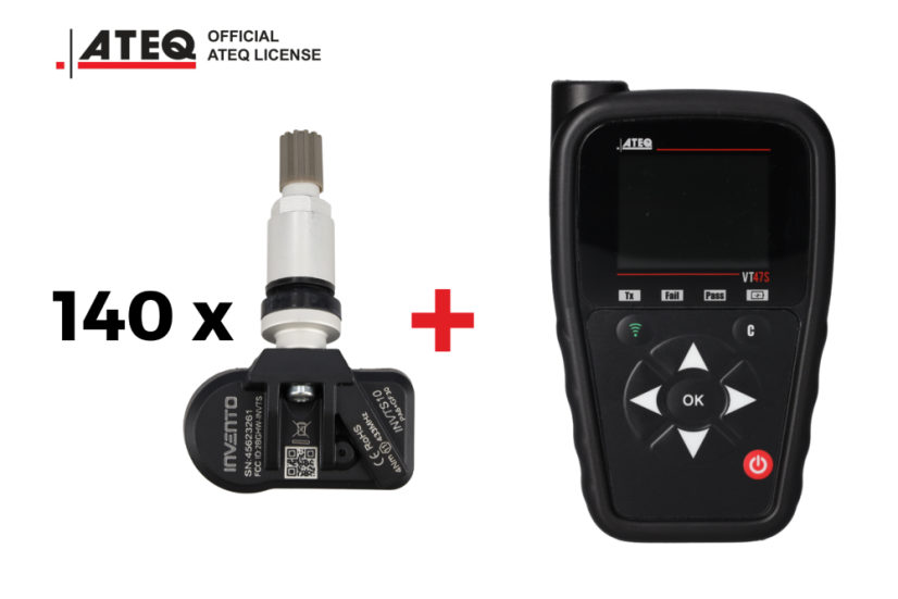 433/315 Europa USA MHz ALL-Sensor alu - 140Stück + ATEQ VT47S