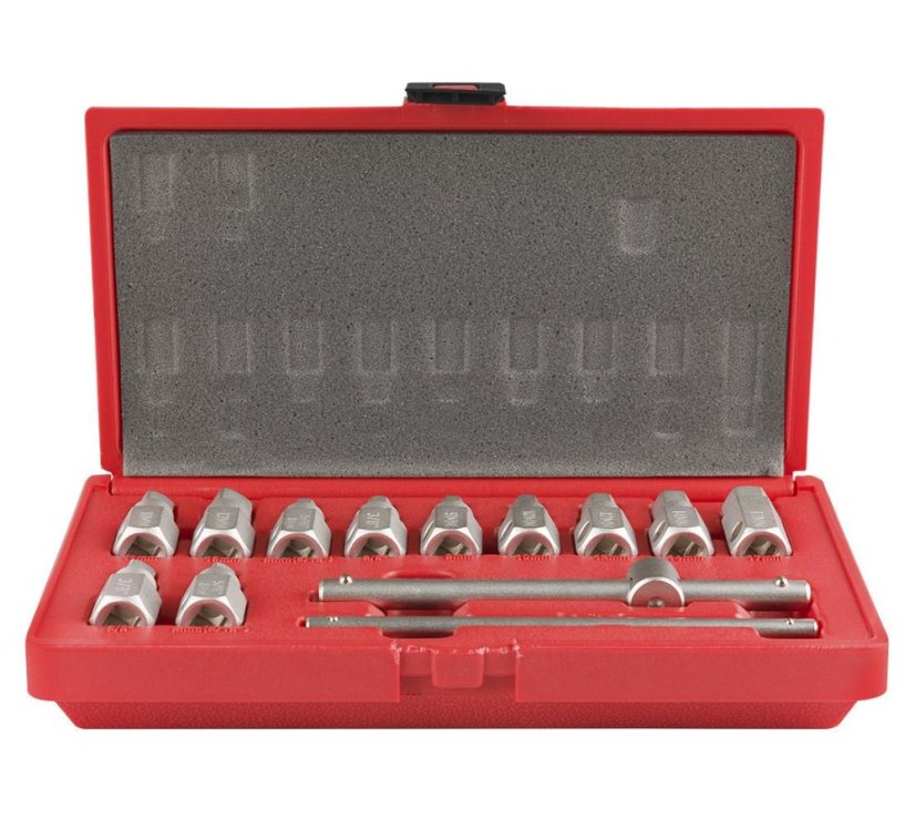 Olajleeresztő csavar kulcs készlet 3/8" 13 db