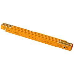 Összecsukható fa mérőszalag 1 m, sárga 26C011-1