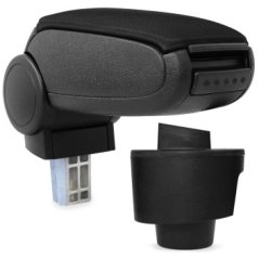 Naslon za roko Seat IBIZA 4 (6J), črn, tkaninski prevlek