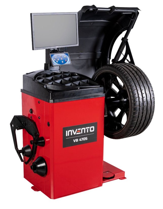 Vyvažovač kol pro osobní automobily s brzdou, LCD monitorem a 3D sonarem VB 470S