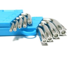 TORX-Inbusschlüssel Typ L mit Öffnung T10 bis T50, 9 Stück TA1045