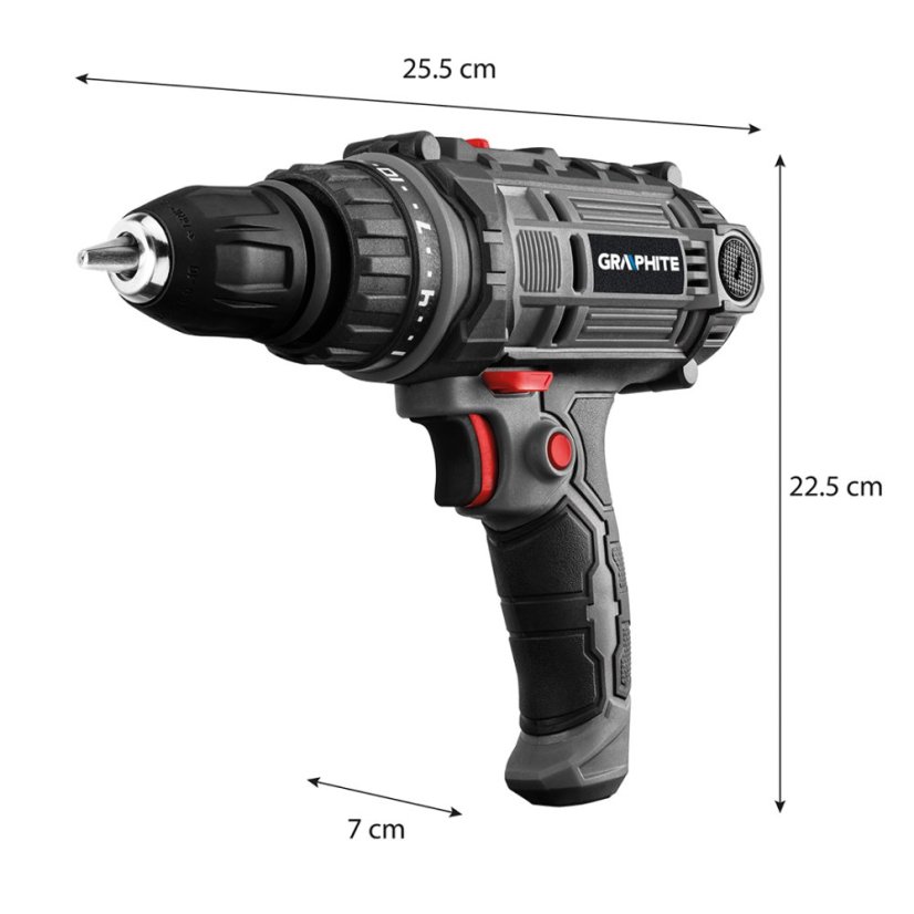 Mașină de găurit/înșurubat 300 W, mandrină detașabilă 10 mm, 58G793