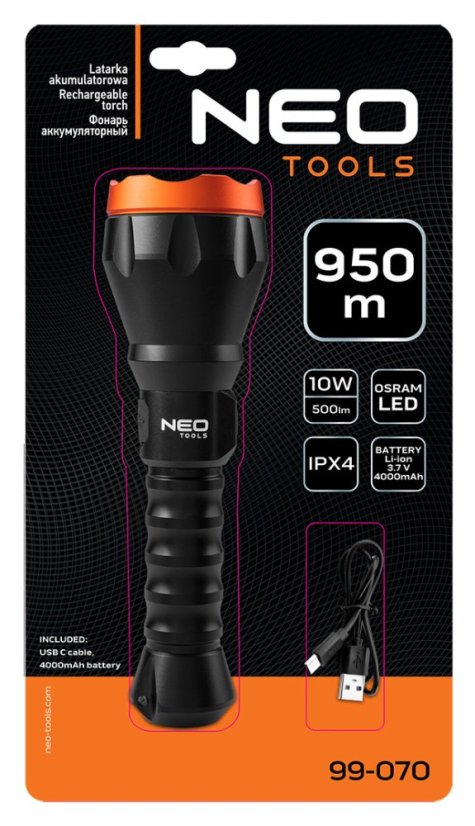 Akku USB C 500 lm Osram LED 99-070