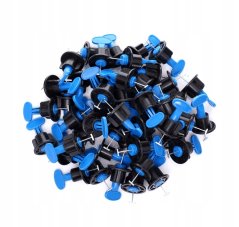 Sistem reutilizabil de nivelare a plăcilor, pene, cleme, 100 bucăți TA4222