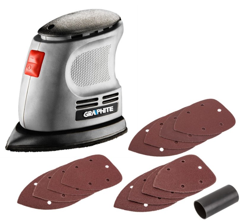 Delta vibrációs reszelő, 105 W, alátét 140x140x97 mm 59G335