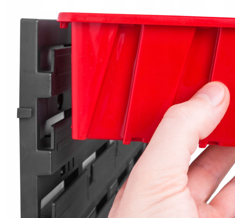 Stěna na nářadí 39 x 39cm + 9 boxů BLACK