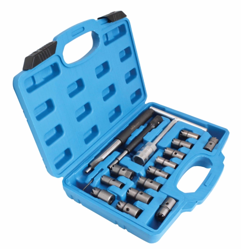 Befecskendező fészek maró készlet 17db S-XDI17