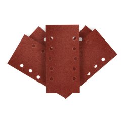 Brúsny papier na suchý zips 115 x 230 mm, K 80, 5 ks, s otvormi 54H003