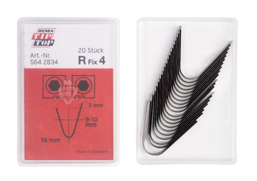 R Fix 4 oštrica, 9-10 mm, za Rubber Cut stroj za rezanje guma, 20 kom.