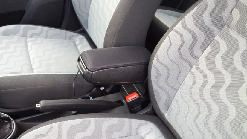 Armlehne Škoda FABIA 2, schwarz, Textilbezug