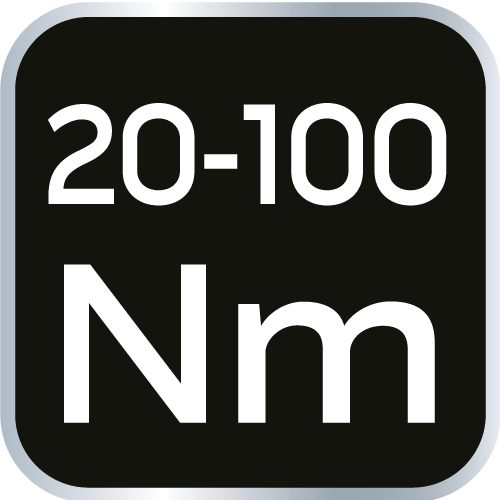Cheie dinamometrică 3/8" x 470 mm, 20-100 Nm 08-824