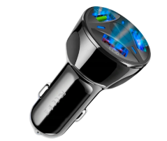 Univerzális autós gyorstöltő 3x USB kimenettel KD1238
