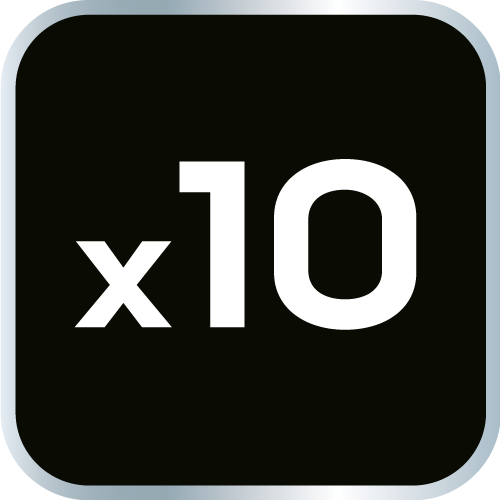 Steckschlüsselsatz 1/2", 10-24 mm, 10-teilig 12-107