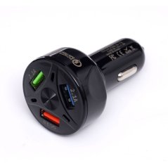 Универсално бързо зарядно устройство за кола с 3x USB изход KD1238