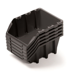 Kutije plastične 198x118x84mm Black 5 kom