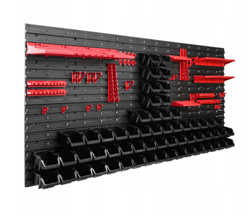 Werkzeugwand 172x78cm + 60 Boxen