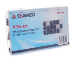 Clipuri, elemente de fixare, știfturi pentru mașini, elemente de fixare, piese de schimb pentru marca FORD, 415 bucăți TA1146