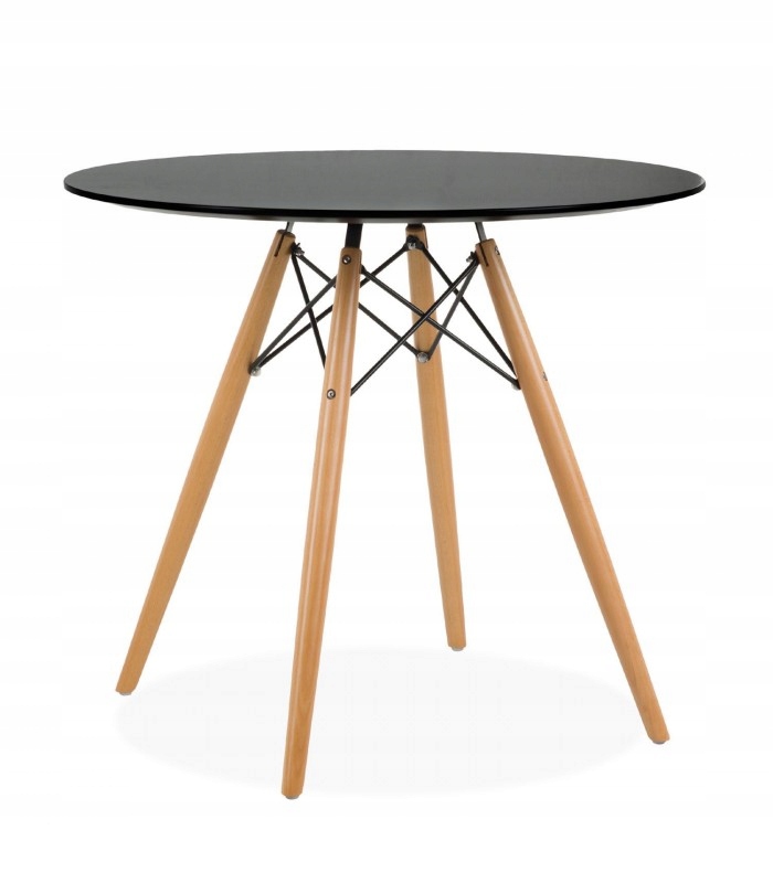 Kör asztal ANELLO Black 80 cm